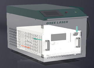 OREE LASER HW 3000  Водяной чиллер Двойной диапазон температур и контроль их  Циркулирующий водяной контур, позволяет быстро охладить внутреннее устройство пистолета (сварочной головы), одновременно охлаждая саму установку 